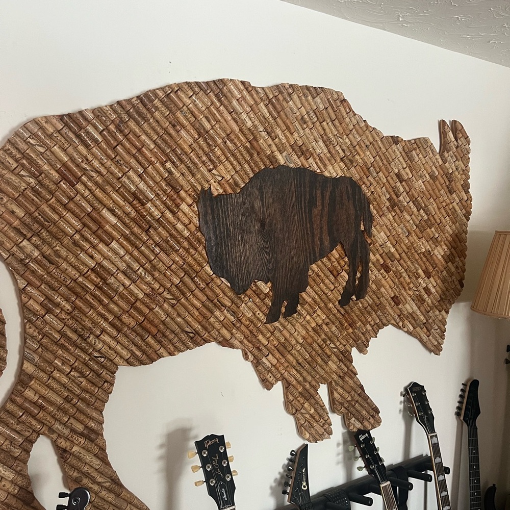 Rustic Brown Buffalo Wall Art